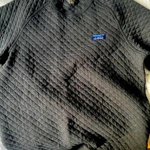 L.L bean quilted crewneck